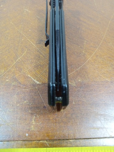 New S & W Bullseye Tanto LInerlock Aluminum Embossed Bullet Knife CK112S No Box! - Picture 11 of 12