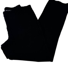 Quince Womens Ultra-Stretch Ponte Straight Leg Pants Black Size L Business Work