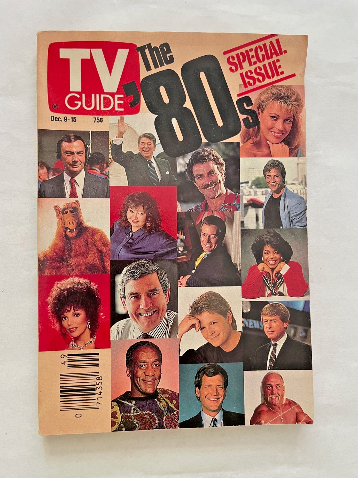 V Guide Dec 1989 The 80s Special Issue Oprah Cosby Reagan No Label