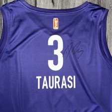 MERCURY DIANA TAURASI AUTOGRAPHED PURPLE JERSEY 2XL FANATICS