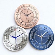 32mm Blue/Silver/Salmon Color Watch Dial Fit NH35 NH38 Miyota8215 ETA2824 PT5000