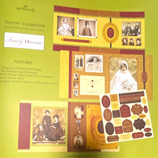 Hallmark Family History Instant Scrapbook Album Kit Acid-Free PVC-Free LE05274