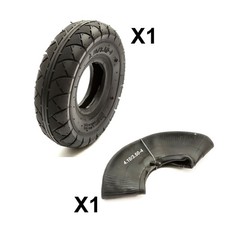 10 Inch Tyre 4.10/3.50-4 & Inner Tube Straight Valve Set Fits Mini BMX Bike