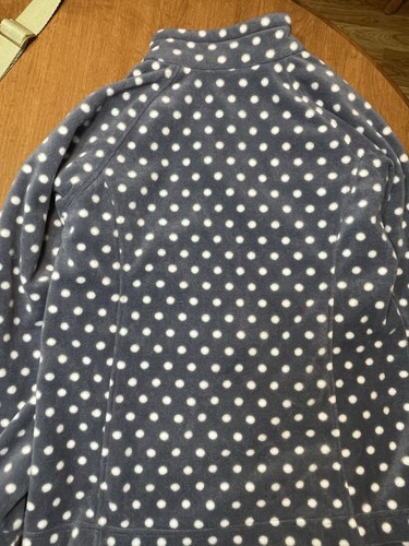 COLUMBIA Girls size LARGE 14/16 BENTON SPRINGS FLEECE JACKET polka dots - Picture 3 of 4