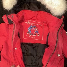 Moose Knuckles S, Full Red Bodysuit (Youth) 8-10 