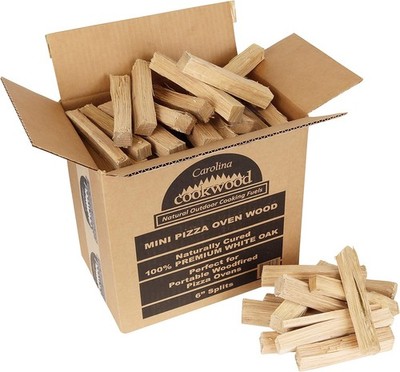 Mini Pizza Oven Wood 6 Inch Firewood Pizza Logs Naturally Cured White Oak