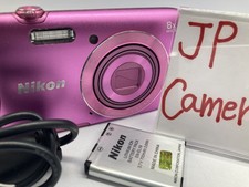 READ Nikon COOLPIX S3700 pink 8x Optical Zoom Compact Digital Camera 2333