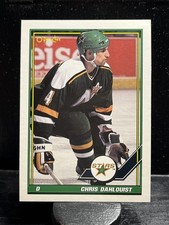 Chris Dahlquist #142 1991-92 O-Pee-Chee Minnesota North Stars