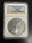 2011 W $1 American Silver Eagle 25th Anniversary NGC MS 70 Early Releases