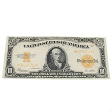 Series of 1922 $10 Gold Certificates Large Note Hillegas US Currency NR #C826-1