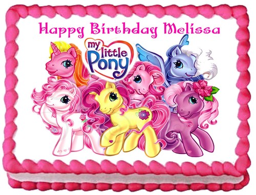 MY LITTLE PONY Party Edible Cake topper image Decoration - Picture 3 of 10