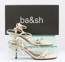BA&SH CELLY WOMEN'S HEELED SANDALS UK 5.5 EU 39 CREAM RRP £ 220 AI