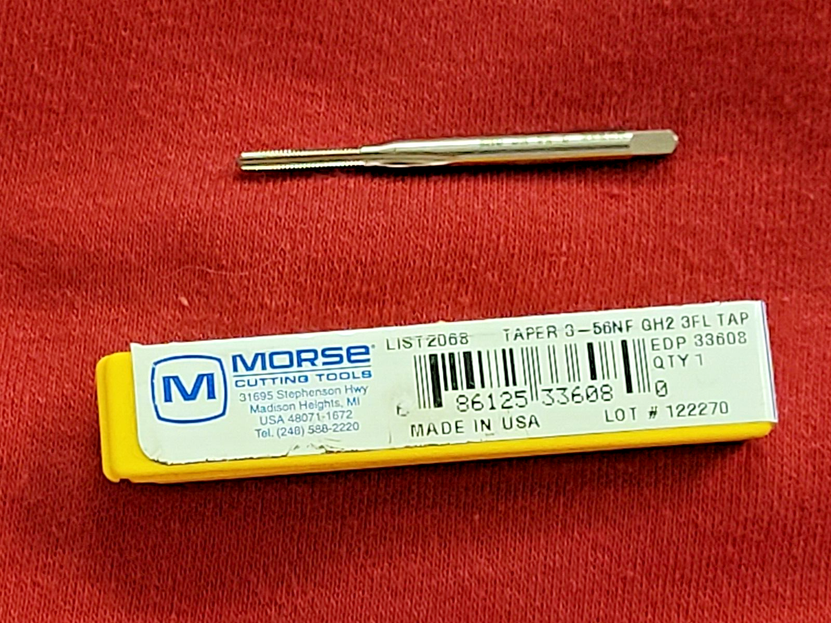 MORSE 33617 STRAIGHT FLUTE HAND TAP 6-32NC GH3 3FL 373 - LOT OF 6