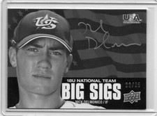 2009 Upper Deck USA Baseball Big Sigs Nicky Delmonico Autograph RC 22/25 AUTO 