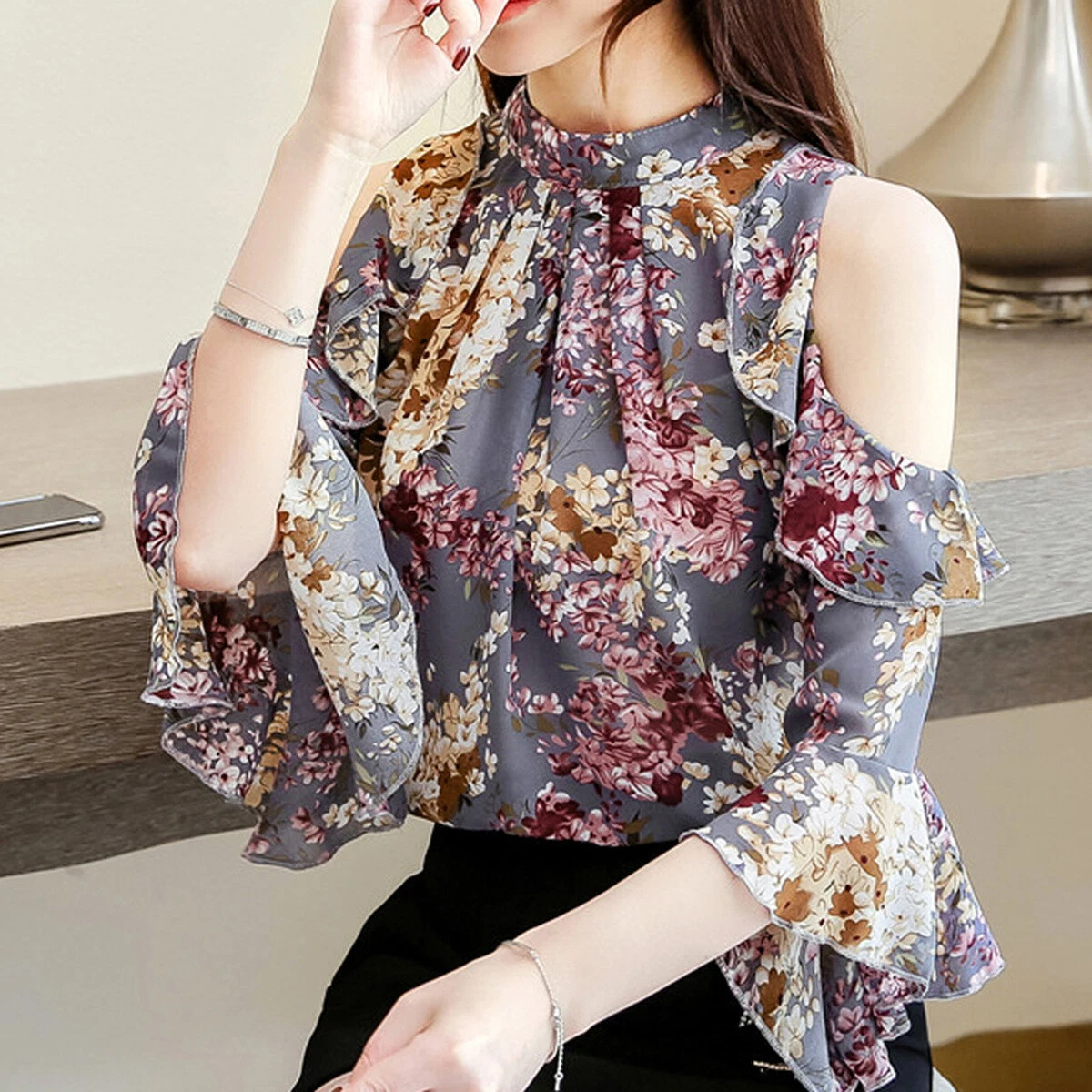 Blusas de manga corta de moda hot sale