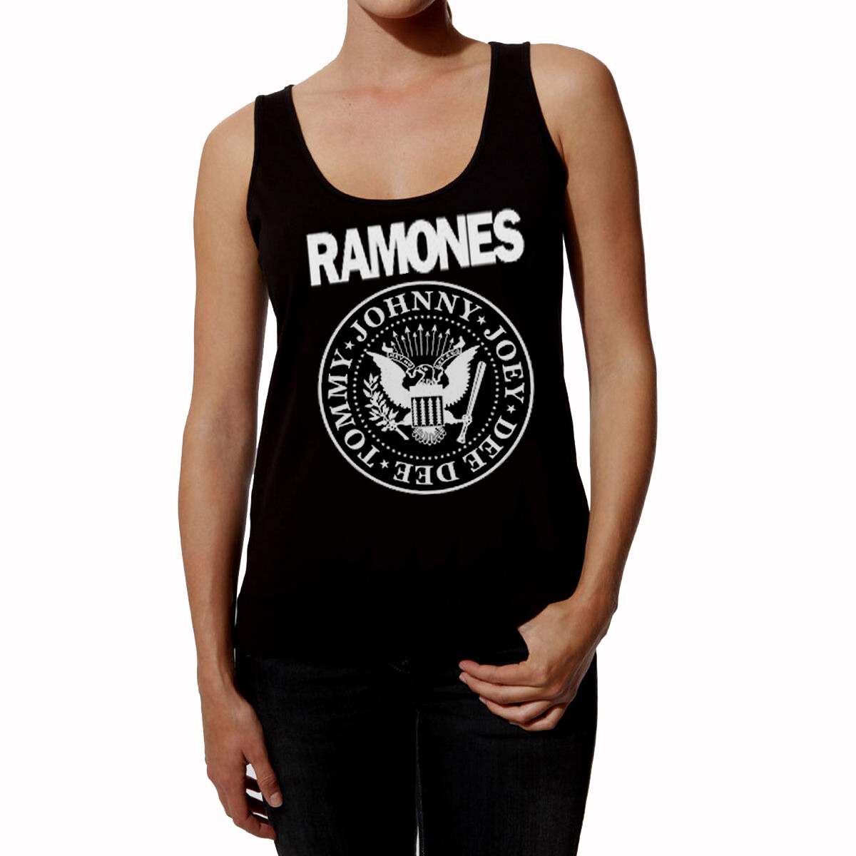 Camiseta tirantes mujer RAMONES t shirt women top tank hard rock punk icon