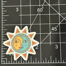 Celestial Sun Moon Smile Cartoon Matte - Vinyl Decal Sticker Bomb Kawaii Fun