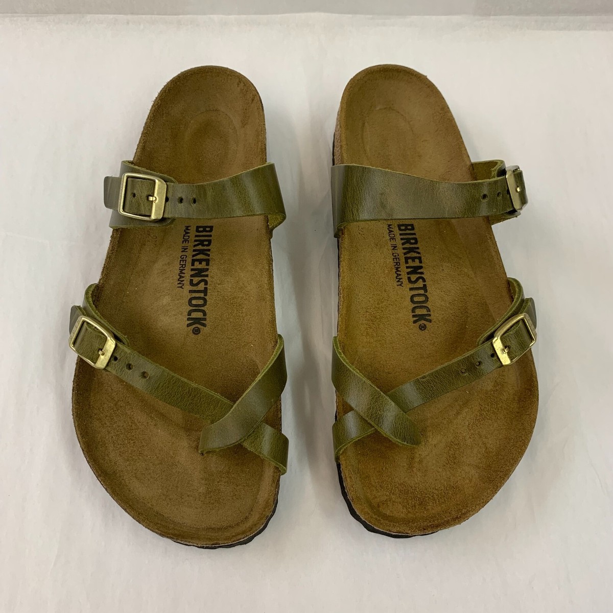 Birkenstock New w/ Box Mayari Olive Oiled Leather Regular Width Birkenstock New w/ Box Mayari Olive Oiled Leather Regular Width