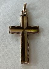 croix ancienne - plaque or