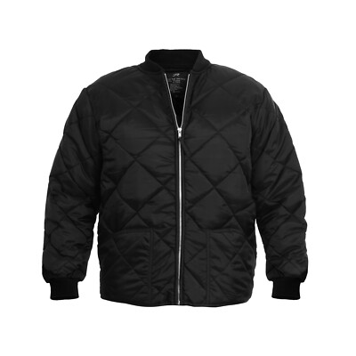Rothco Diamond Nylon Quilted Flight Jacket Black, Navy Blue # 7230