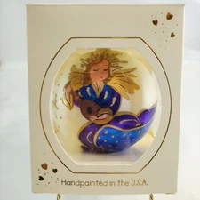 Christmas Ornament Dillard's Heart Gifts Hand Painted Angel Friends Lift Us Up