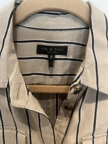 Abito Rag & Bone Roxanne Minidress Tanstripe Donna Medium Nuovo senza etichette - Foto 5 di 9