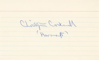 Sir Christopher Cockerell- Signed Notecard (Invented the Hovercraft)
