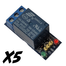 5pcs! 1-Channel DC 5V Relay Switch Board Module, for Arduino Rberry Pi PIC ARM