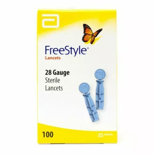 Abbott Freestyle 100 Thin Lancets 28 Gauge - Picture 1 of 1