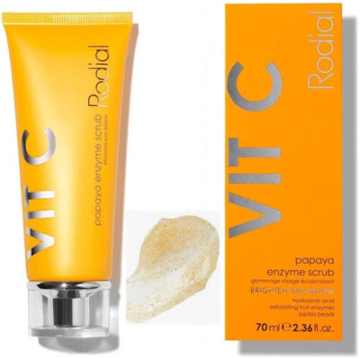 Rodial VIT C papaya enzyme scrub, 70ML / 2.36 FL OZ  FULL SIZE NEW WITH BOX