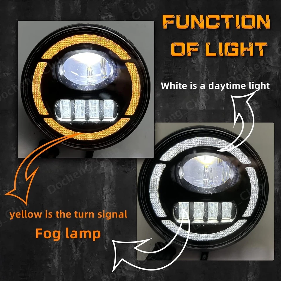 Luces antiniebla LED para Ford F150 F-150 2006-2014 luces de parachoques delanteras + DRL + cableado Foto 3 de 4