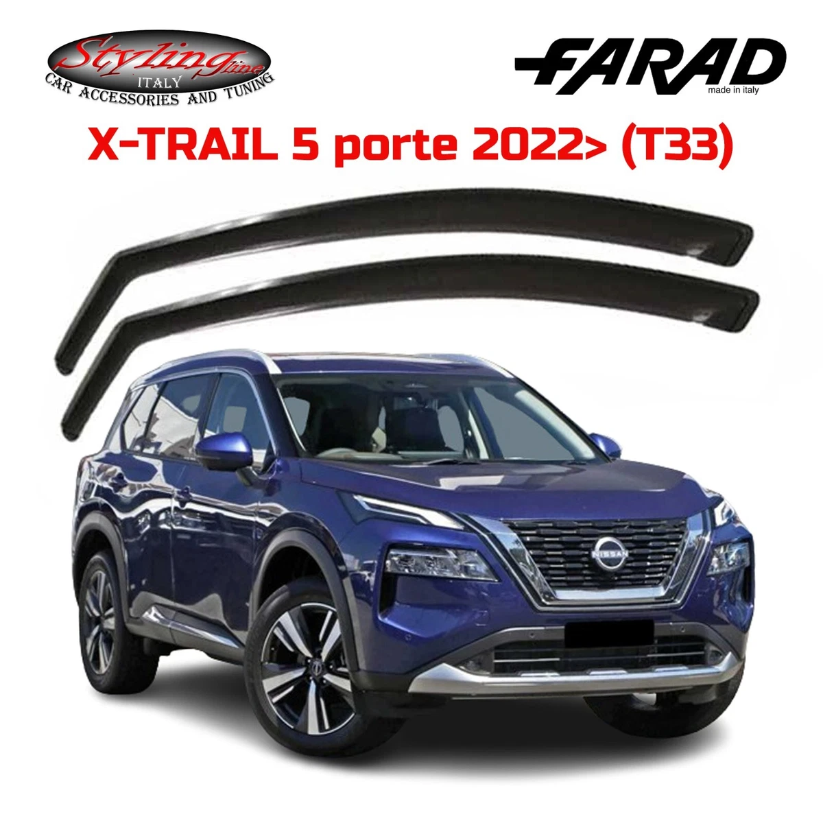 J&J Automotive | Deflettori D'Aria Antiturbo Per X-Trail T31 2007