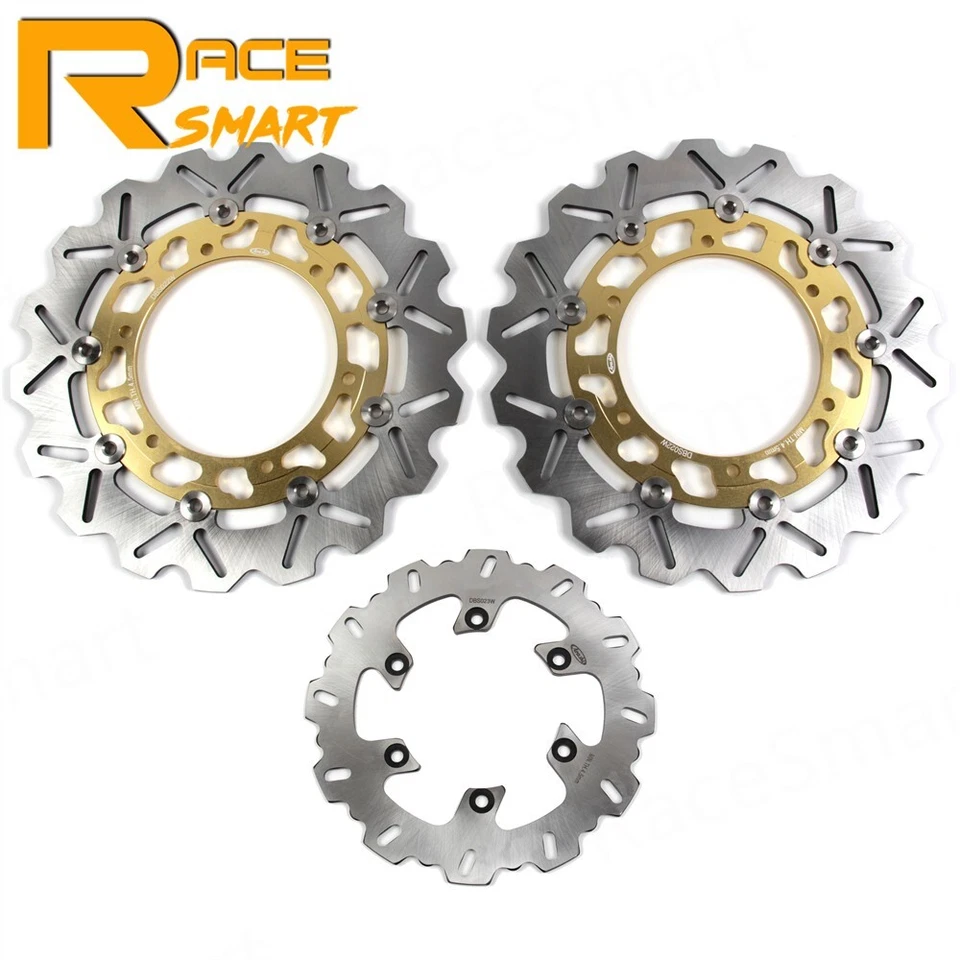 Rotores de freno delanteros traseros con pernos tornillos para Yamaha YZF1000R Thunderace 1996-2000 Foto 3 de 4