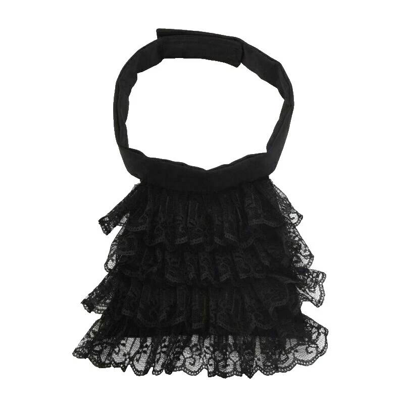 Черные винтажные ошейники с кружевным воротником в викторианском стиле