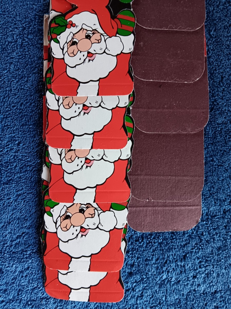 VTG SANTA 18 Small 2x2 Christmas Folding Cardboard Candy Gift Box