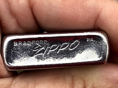 VINTAGE ZIPPO 1958 PAT #2517191 Lighter In Brass Tone - Picture 5 of 11