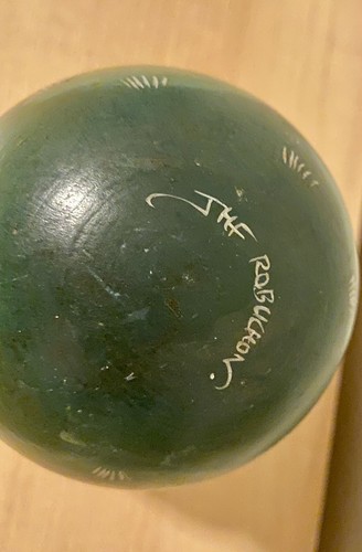 Vintage JMF Robuchon Hand Painted Wood Egg French Hot Air Balloon Signed - Picture 8 of 8