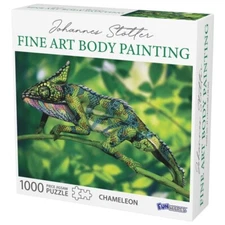 Chameleon Body Painting 1000 Piece Jigsaw Puzzle Funwares New