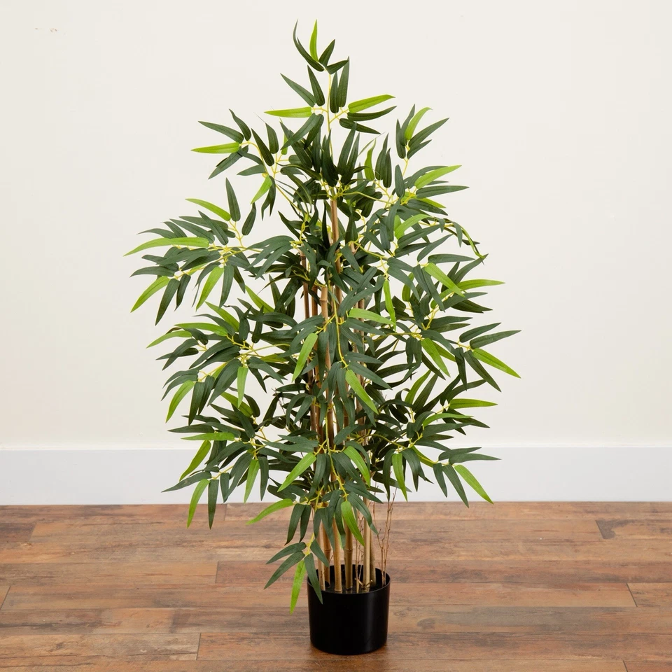3’ Bamboo Artificial Tree w/Natural Trunks & 500 Lvs Home Decor. Retail $95 - Image 2 of 4