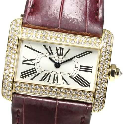 CARTIER 18K Yellow Gold Mini Tank Divan 