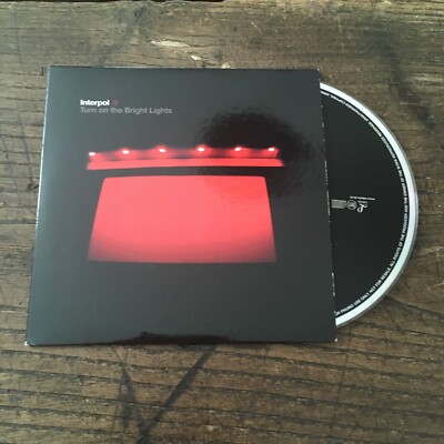 INTERPOL - TURN ON THE BRIGHT LIGHTS - RARE PROMO CD - EX !!!!!!!