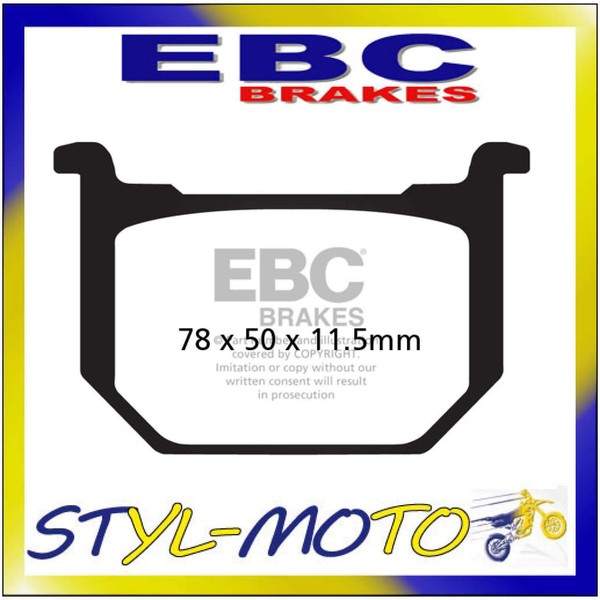 FA051 BeläGe Organisch Vorne EBC Suzuki GV 1200 Glg Madura 1985-1986-image
