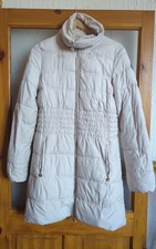 Marciano By Guess White Size 14 Real Down Long High Neck Puffer Coat Rrp 349