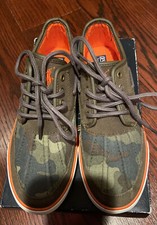 Polo Ralph Lauren Boys Olive Camp Parkstone Low Shoe Size 4 1/2 NIB