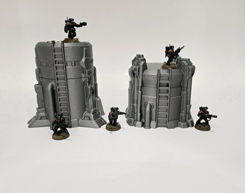 3d Printed Terrain. SciFi Silos/Storage Tanks Great For Tabletop Wargames - Picture 12 of 23