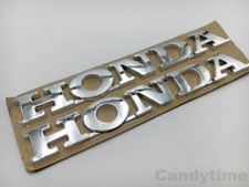 2x Silver Honda 3D Fuel Tank Decal Rear Box Honda Badge Stickers Motorcycle UK！
