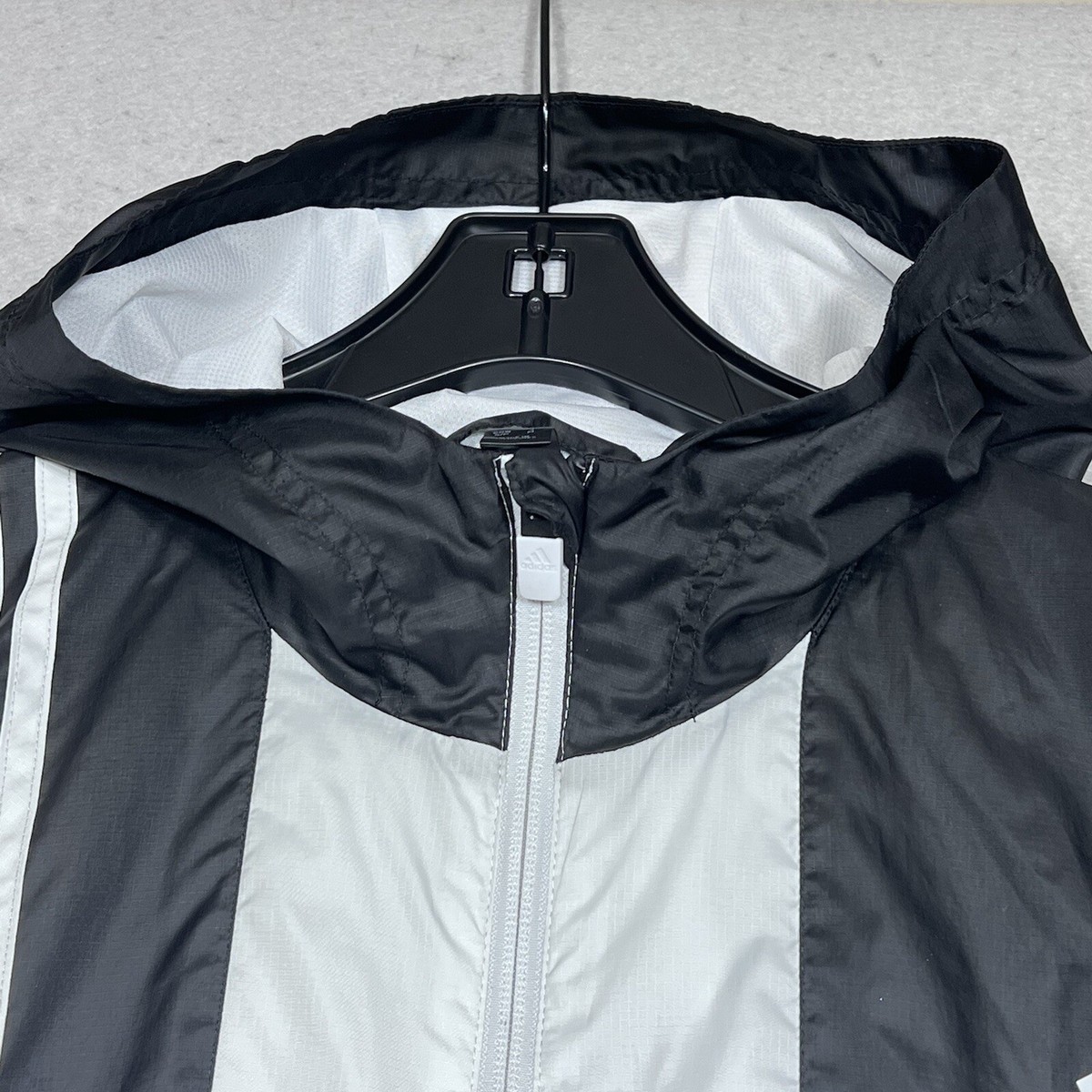Adidas Axis Windbreaker Jacket Men's Sz Small Full Zip Hooded
