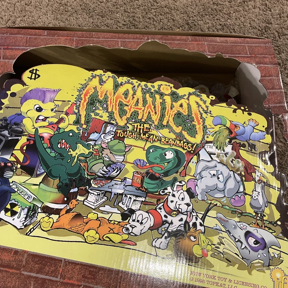 Box Of Meanies 1998 The Tough Mean Beanbags 全新 包装 13 Meanies 总计 — 第 2/4 张图片