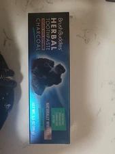 😬Brush Buddies Herbal Toothpaste Cool Mint Activated Charcoal  Gluten Free☘️