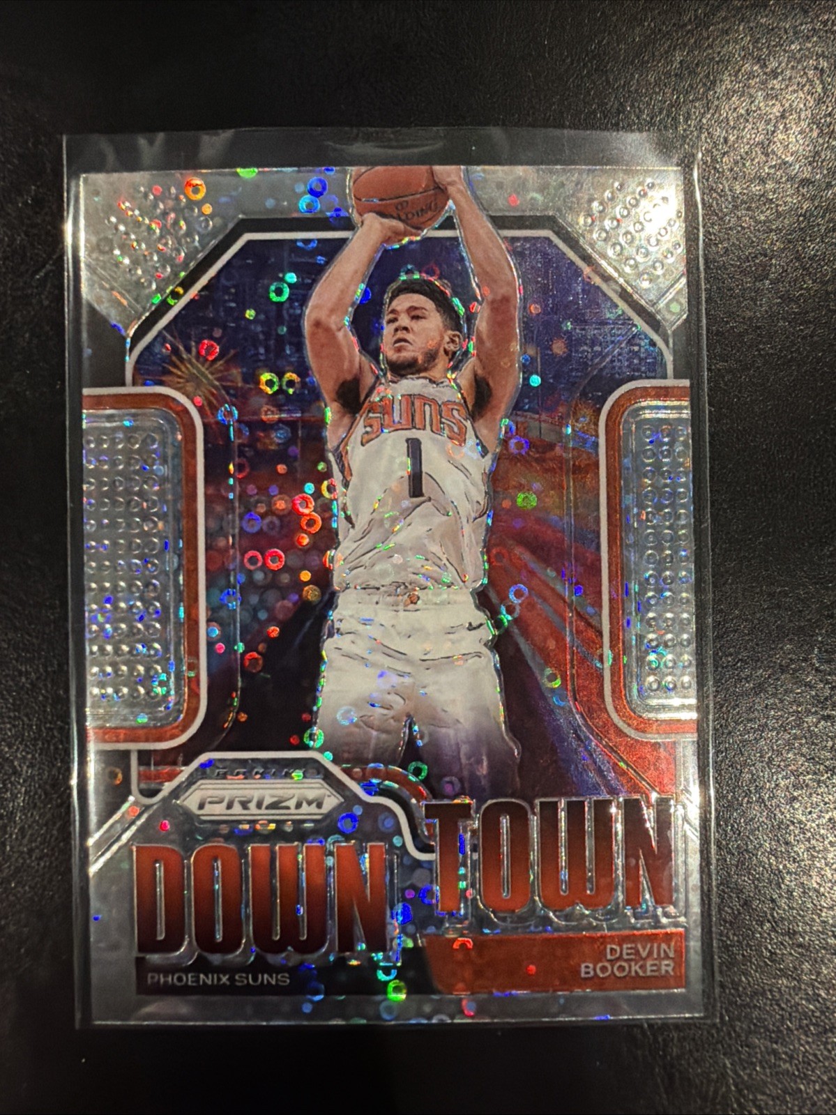 2020-21 Panini Prizm Downtown Bound Fast Break Prizm Devin Booker #7